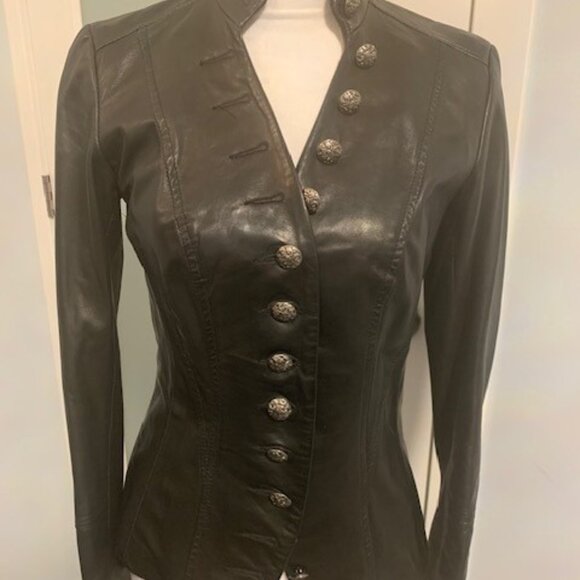 Danier Italian Leather Blazer Jacket - Picture 2 of 7